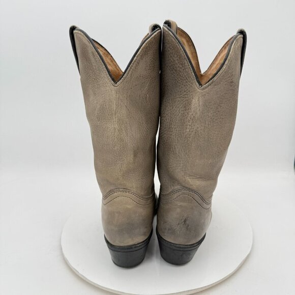 Durango Men Size 9D 21775 Light Grey Leather Pointed Toe Pull On Western Boot - Picture 5 of 14